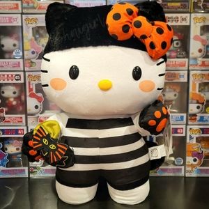Hello Kitty by Sanrio "Cat Burglar" Halloween Greeter Self-Standing Plush NWT!